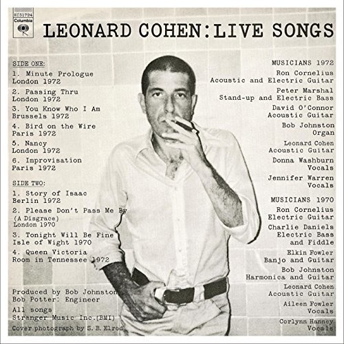 Leonard Cohen: Live Songs