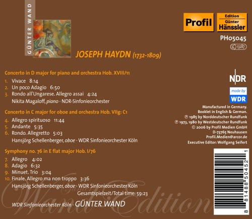 Wand-Edition: Concerto for Piano Oboe & Orchestra