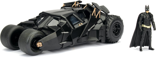 DARK KNIGHT BATMOBILE W/  BATMAN FIGURES 1:24