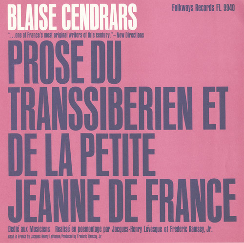 Prose Du Transsiberien Et de la Petite Jeanne