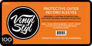 Vinyl Styl® VS-P-006 12 Inch Outer Record Sleeves - Open Top - 100 Count - (Clear) 