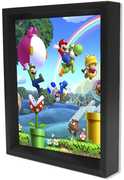 Super Mario -  Mario  Bros U - 8x10 Framed 3D Lenticular 