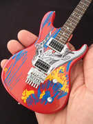 Joe Satriani Signature Silver Surfer 10 Inch Miniature Guitar Replica 