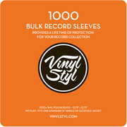 Vinyl Styl® VS-P-007 12 Inch Outer Record Sleeves - Open Top - 1000 Count Bulk PK (Clear) 