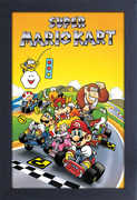 Super Mario -  Kart Retro - 11x17 Framed Gel Coat Print 