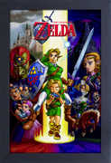 The Legend of Zelda - Ocarina - 11x17 Framed Gel Coat Print 
