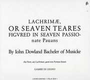 Lachrimae or Seaven Teares , Gambe di Legno