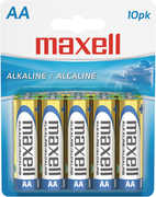Maxell 723410 LR6 10BP AA 1.5V Alkaline Battery Long Lasting 10 Pack