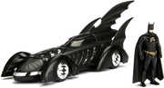 DC Batman Forever - Hollywood Rides - 1:24 '95 Batmobile Die-Cast Car & Batman Figure