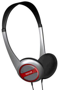 Maxell 190318 HP-200F Portable Lightweight Headphones On Ear (Black) 