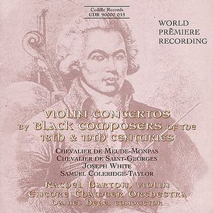 VLN Ctos By Black Composers of the 18th-19th Cent , Rachel Barton Pine