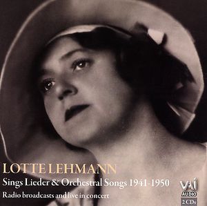 Live in Concert , Lotte Lehmann