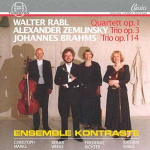 Quartet for Violin Cello Clarinet & Piano Op 1 , Ensemble Kontraste