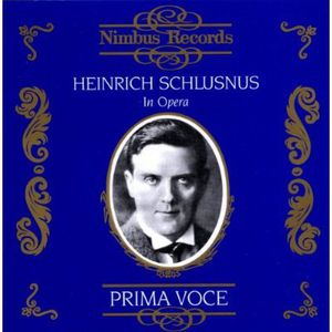 In Opera & Song , Heinrich Schlusnus