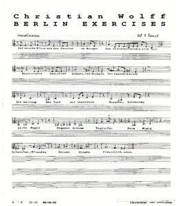 Berlin Exercises , Christian Wolff