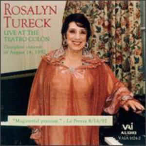 Live at Teatro Colon , Rosalyn Tureck