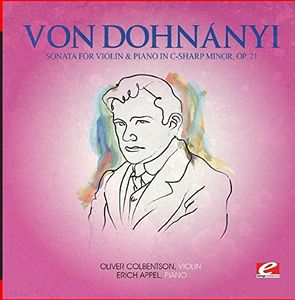 Sonata Viol & Piano C-Sharp Min 21 , Von Dohnanyi