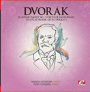 Slavonic Dance 3 Four Hand Piano A-Flat Maj 46 , Dvorak
