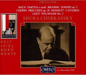 Plays Bach Brahms Chopin & Liszt , Shura Cherkassky