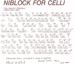 Niblock For Celli / Celli Plays Niblock , Phill Niblock