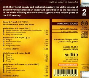 Sonatas for Violin & Piano , Christiane Edinger