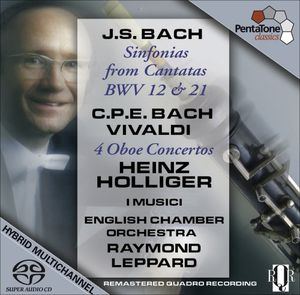 Sinfonias from Cantatas BWV 12 & 21 / 4 Oboe Ctos , Raymond Leppard