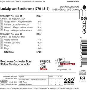 Symphonies Nos 1 & 5 , Beethoven Orchester Bonn