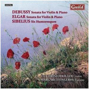 Violin Music By Debussy Elgar Sibelius , Efi Christodoulou