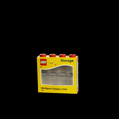 LEGO Minifigure Stackable Display Case 8, Bright Red