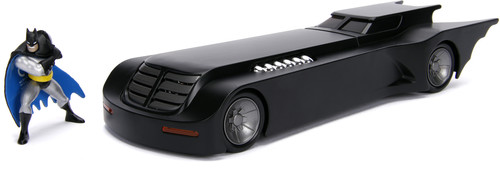 Jada Toys - DC Comics - Batman Animated Series Batmobile Die-cast Car, 1:24 Scale Vehicle, 2.75 Collectible Figurine