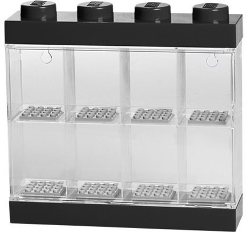LEGO Minifigure Stackable Display Case 8, Black