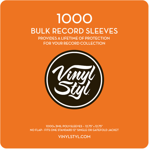 VINYL STYL VSP007 12IN LP OUTER SLEEVES 1000CT CLR