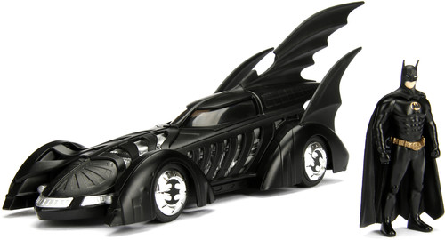 Jada Toys - DC Comics 1995 Forever: Batmobile with Batman Metals Die-Cast Collectible Toy Vehicle with Figure